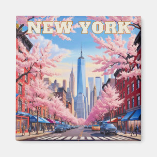 Big Apple Charm : New York Souvenir Magnet