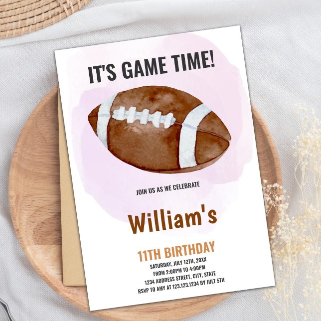 Big Ball Football Invitation Anniversaire (Big Ball Football Birthday Invitations)
