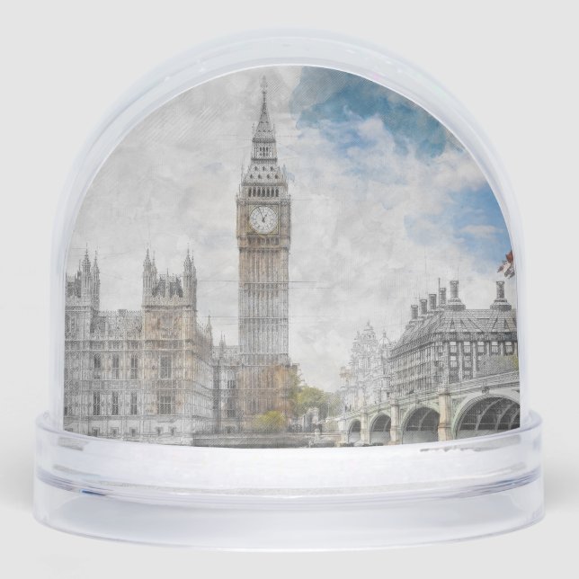 Big Ben London Snow Globe | UK Travel Souvenir (Avant)