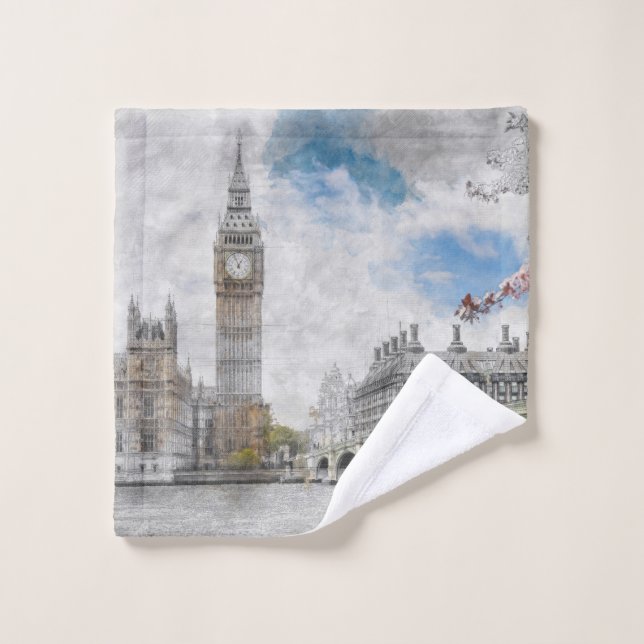 Big Ben, Londres, Royaume-Uni (Gant de toilette)