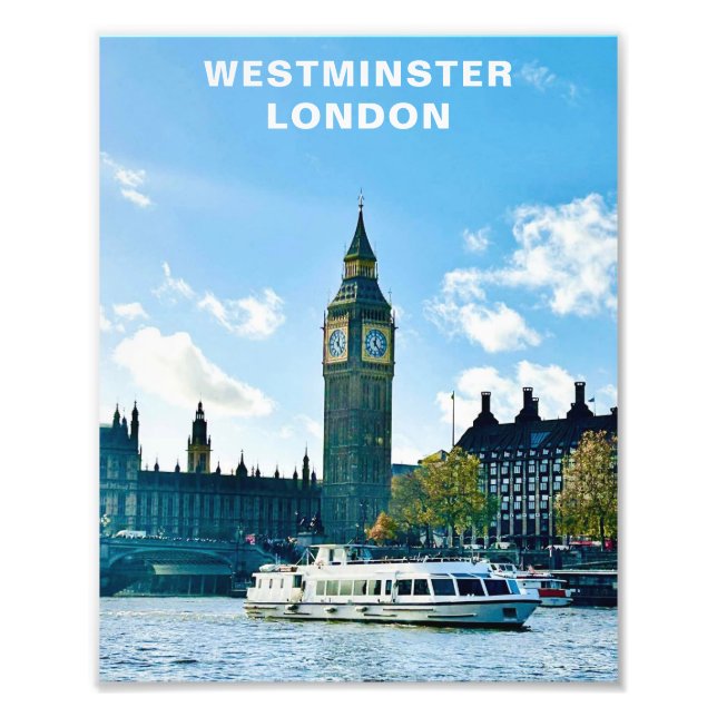 Big Ben Westminster London Thames Photo (Devant)