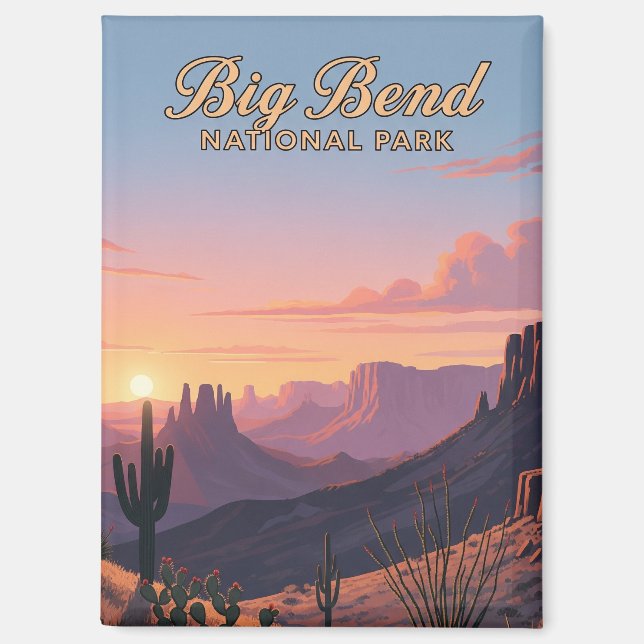 Big Bend National Park Texas Magnet (Recto)