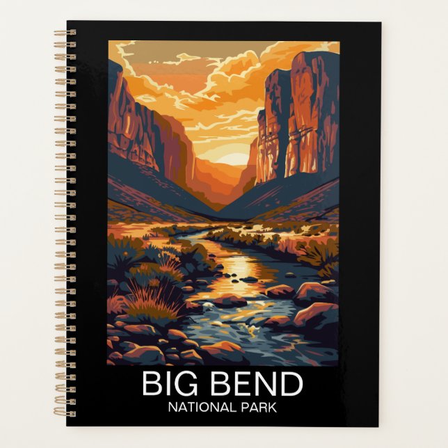 Big Bend National Park Texas Retro Travel (Devant)