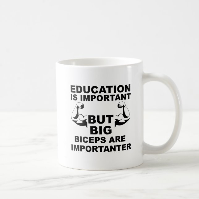 Big Biceps Importateur Funny Mug (Droite)