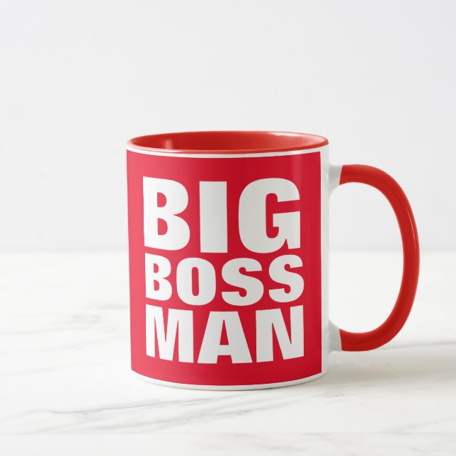 BIG BOSS MAN, Funny DAD cafés tasses (Droite)
