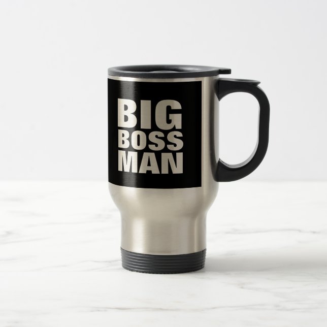 BIG BOSS MAN, Tasse à café drôle (Droit)