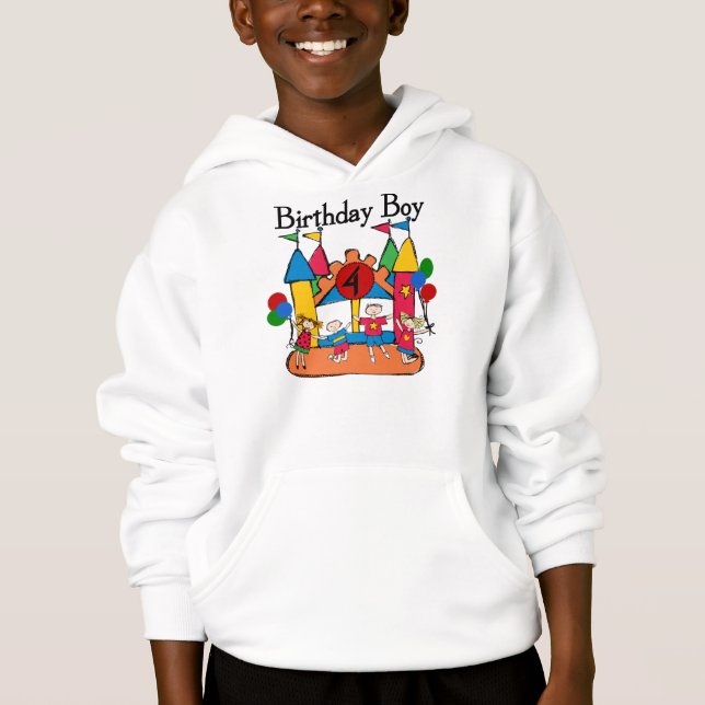 Big Bounce Boy 4th Birthday Tshirts et cadeaux (Devant)