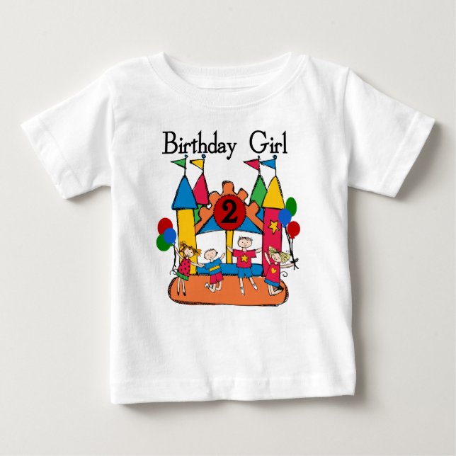 Big Bounce Girl 2nd Birthday Tshirts et cadeaux (Devant)