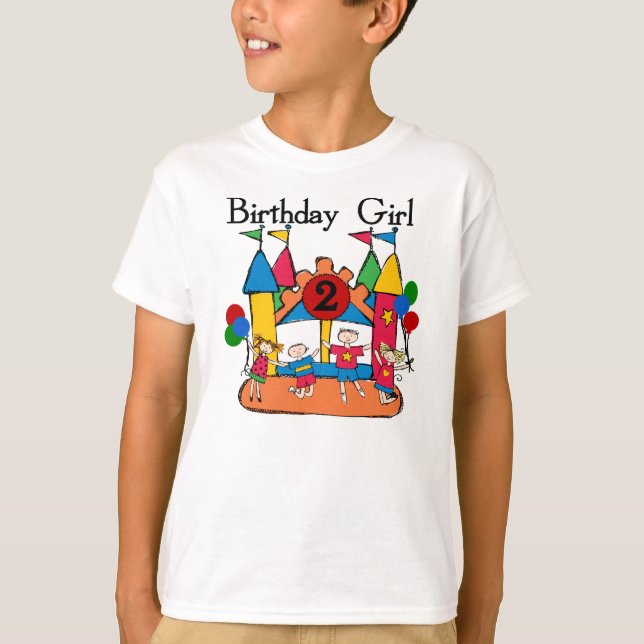 Big Bounce Girl 2nd Birthday Tshirts et cadeaux (Devant)