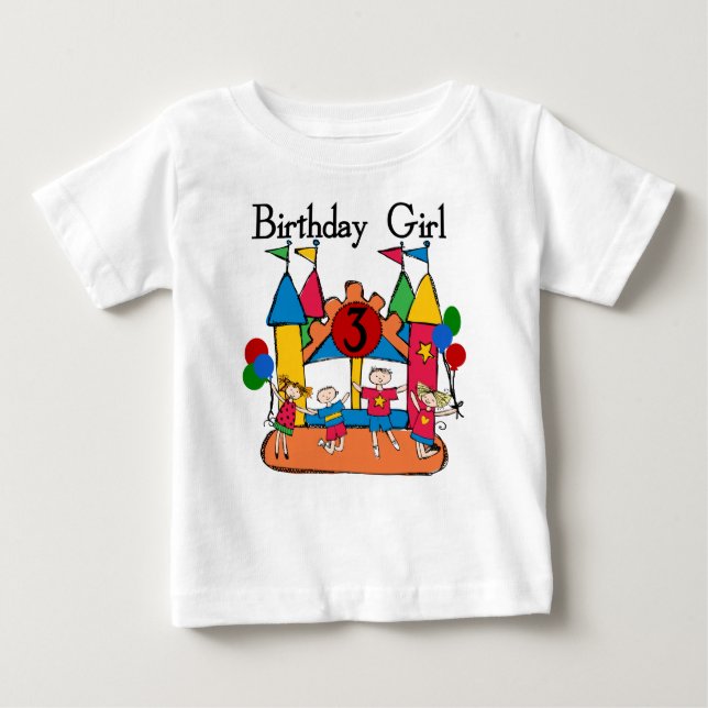 Big Bounce Girl 3e Anniversaire Tshirts et cadeaux (Devant)