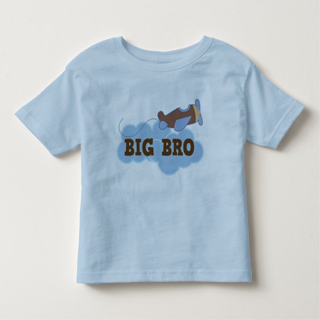 Big Bro vintage Avion garçons frère T-shirt (Devant)