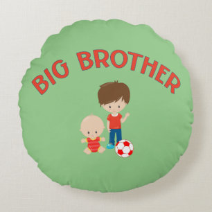Big Brother avec Baby Brother Coussin rond