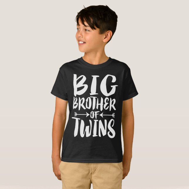Big Brother De Twins Old Brother Gift T-Shirt (Devant entier)
