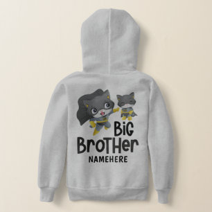Big Brother Superhero Cat Illustration Custom
