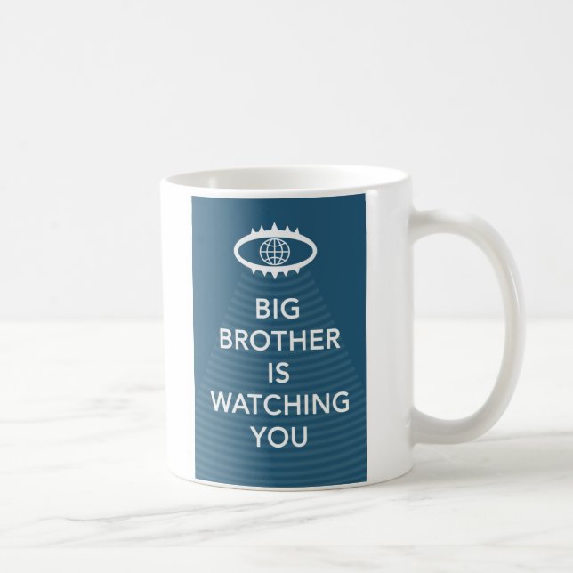 Big Brother vous regarde 1984 Slogan Mug (Droite)