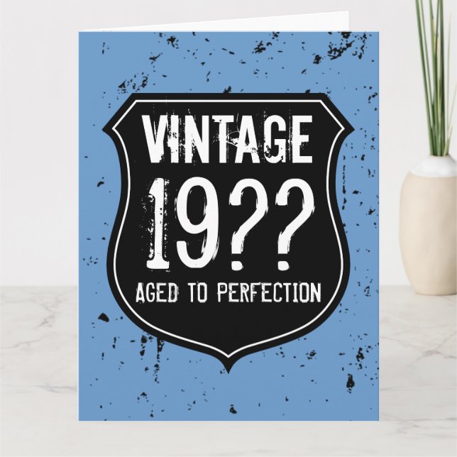 BIG Carte de voeux pour l'anniversaire pour les ho (Devant)