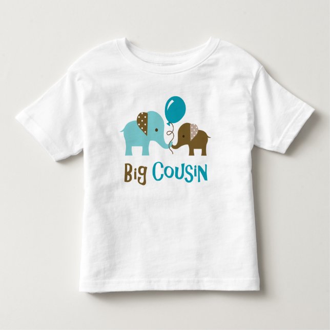 Big Cousin - Mod Elephant t-shirts pour garçons (Devant)