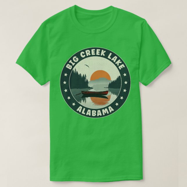 Big Creek Lake Alabama Sunset TShirt (Design devant)