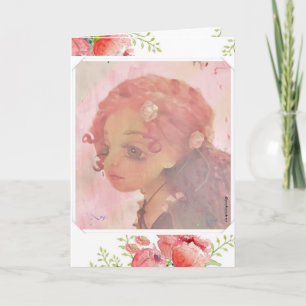 Big Eye Girl - Carte d'anniversaire émouvante