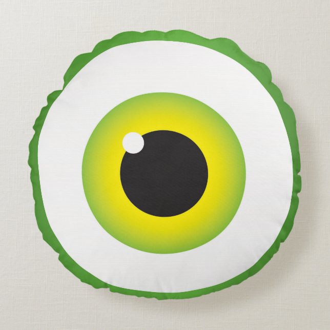 Big Eyeball Round Coussin (Devant)