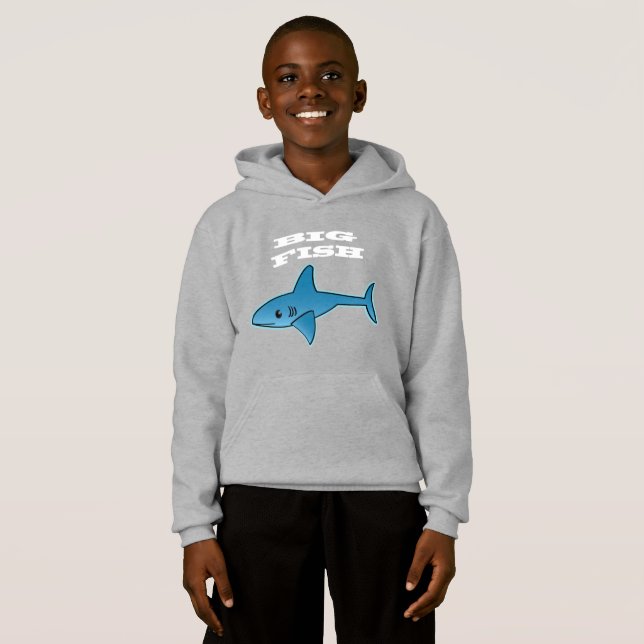 Big Fish - Sweat - shirt à capuche de repoussage p (Devant entier)