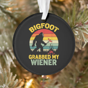 Big Foot a attrapé mon hot dog drôle Sasquatch