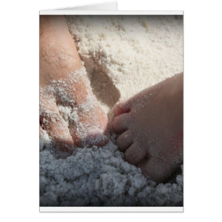 Big Foot Little Foot à la plage golfe de Floride