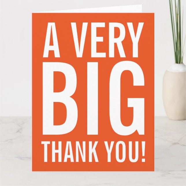 Big Grey Card Merci (Devant)