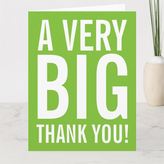 Big Grey Card Merci (Devant)