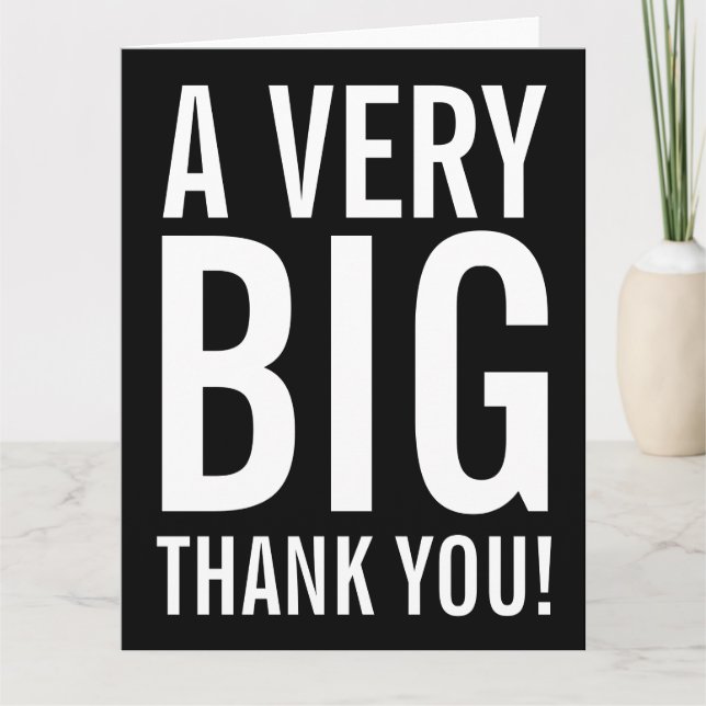 Big Grey Card Merci (Devant)
