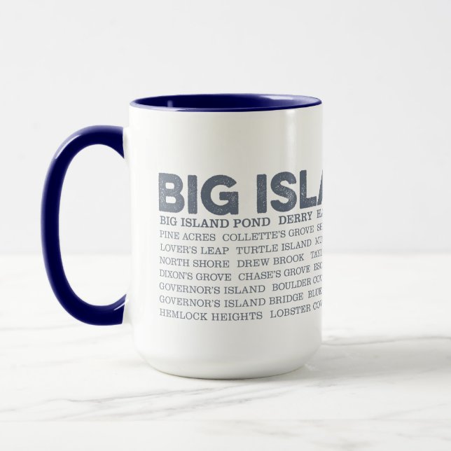 Big Island Pond New Hampshire Café Mug (Gauche)