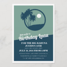 Big Kahuna BBQ Invitation d'anniversaire