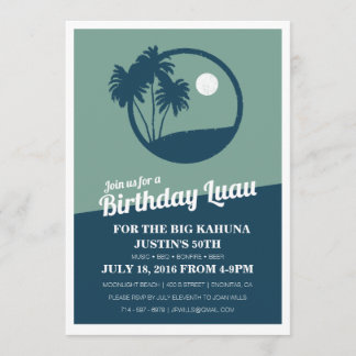 Big Kahuna BBQ Invitation d'anniversaire