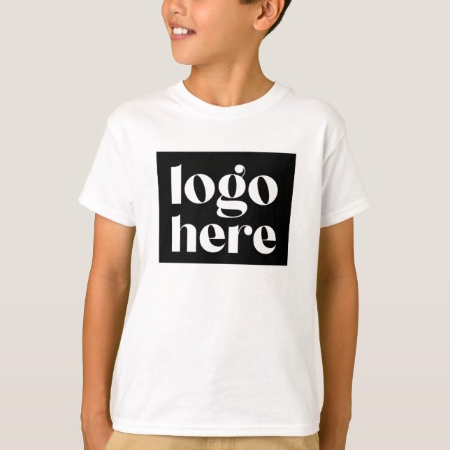 Big Logo Custom Team Logo T-Shirt pour enfants (Devant)