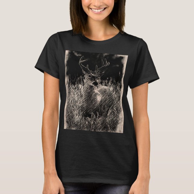 Big Meadows Buck T-Shirt féminin (Devant)