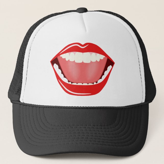 Big Mouth Fun rire Humour Cool Funny Casquette (Devant)