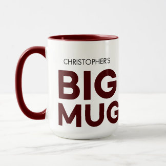 Big Mug de Bourgogne | Grosse Mug | Mug de nom per