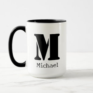 Big Mug Grosse Mug Monogramme de nom personnal