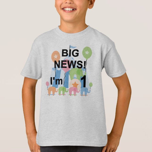 Big News Circus 1er Anniversaire T-shirts et cadea (Devant)