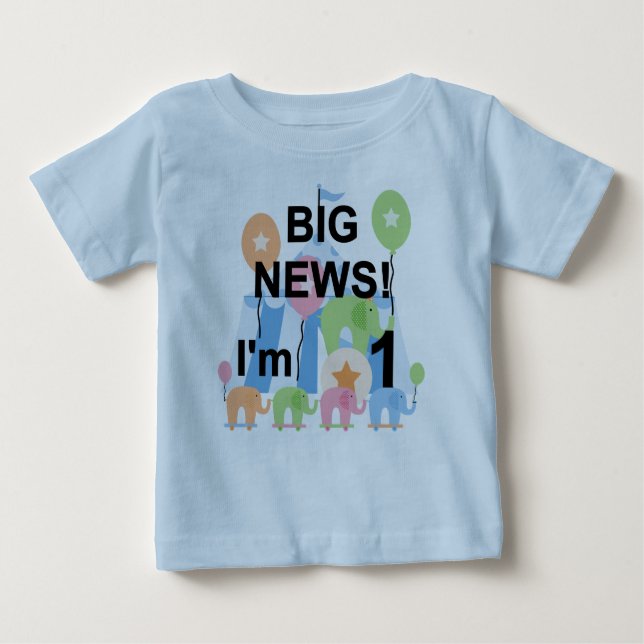 Big News Circus 1er Anniversaire T-shirts et cadea (Devant)