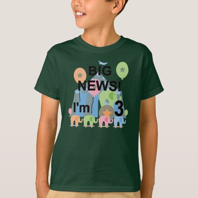 Big News Circus 3e Anniversaire Tshirts et cadeaux (Devant)