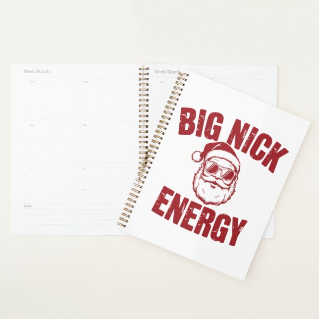 Big Nick Energy Funny Père Noël Rude Christmas Jok (Devant avec enveloppe)
