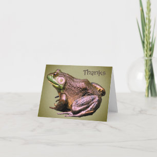 Big Old Bullfrog Carte de remerciements personnali