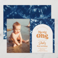 Big One Photo Anniversaire Invitation | Surf