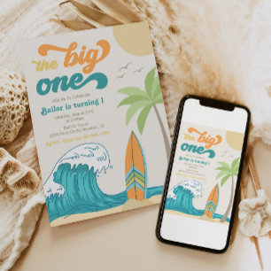 Big One Surfing Invitation   Invitation à grande v