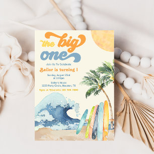 Big One Surfing Invitation Invitation à grande v