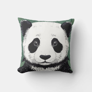 Big Panda Face Coussin esthétique