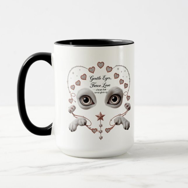 Big Paws, plus grande Mug Coeur (Gauche)