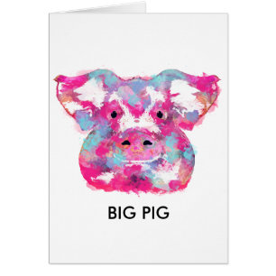 Big pink pig dirty ego