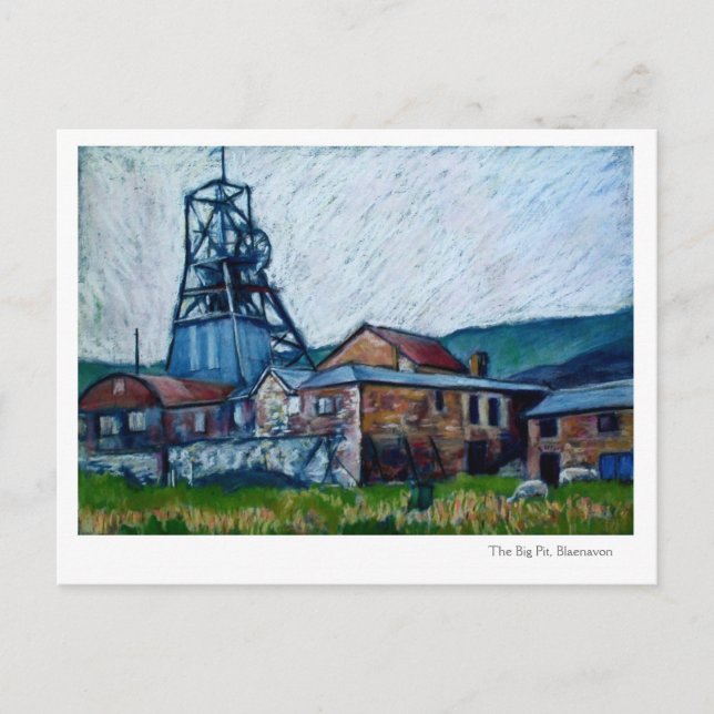 'Big Pit, Blaenavon', Carte postale du Pays de Gal (Devant)